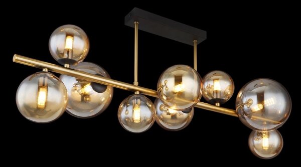 Globo 56135-9D - LED Полилей RIHA 9xG9/3W/230V месинг