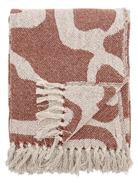 Кафяво одеяло от рециклиран памук 130x160 cm Salobre – Bloomingville