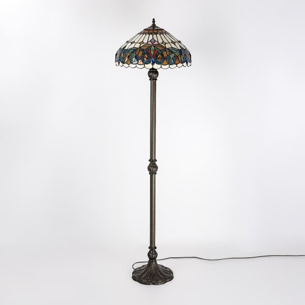 Brilagi - Tiffany витражна подова лампа LUISA 2xE27/60W/230V