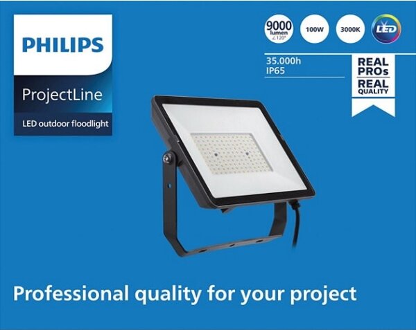 Philips - LED Екстериорен прожектор PROJECTLINE LED/100W/230V IP65 3000K