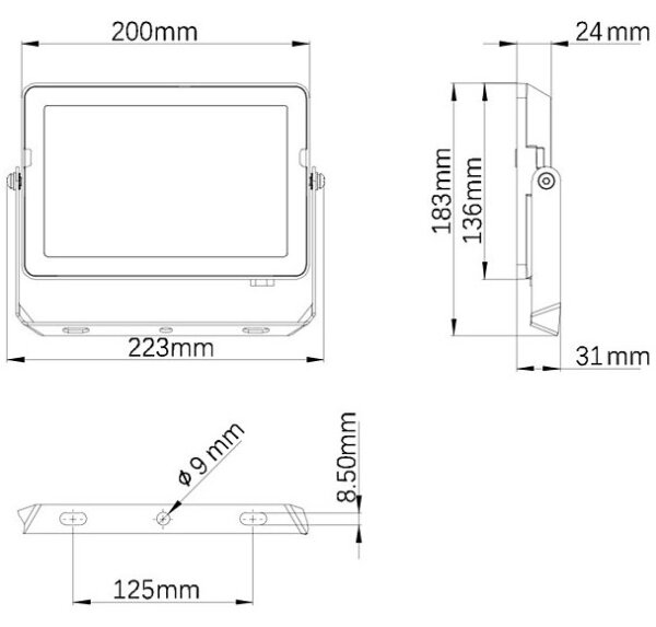 Philips - LED Екстериорен прожектор PROJECTLINE LED/50W/230V IP65 4000K