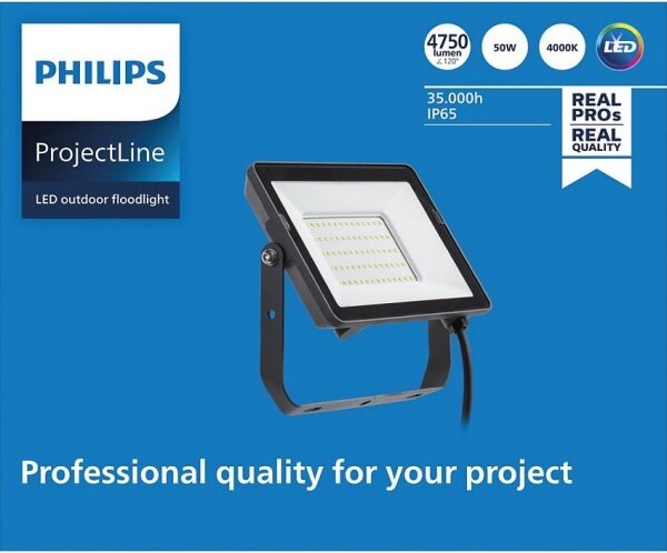 Philips - LED Екстериорен прожектор PROJECTLINE LED/50W/230V IP65 4000K