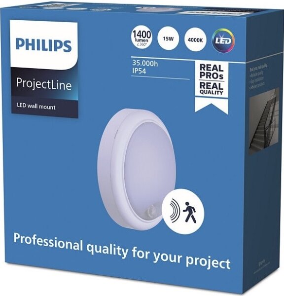 Philips - LED Аплик със сензор PROJECTLINE LED/15W/230V IP54