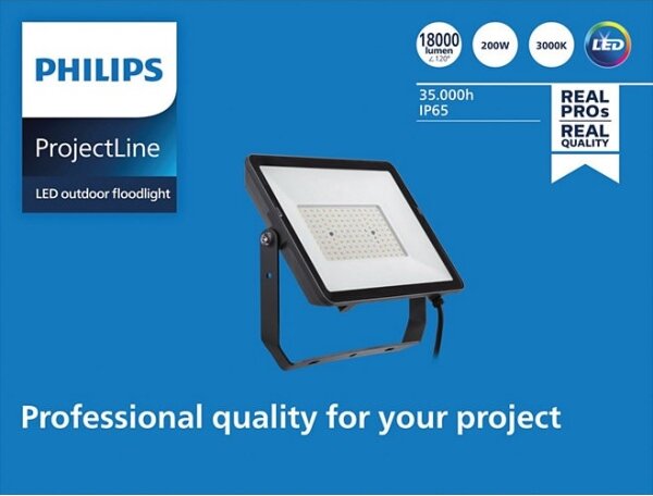 Philips - LED Екстериорен прожектор PROJECTLINE LED/200W/230V IP65 3000K