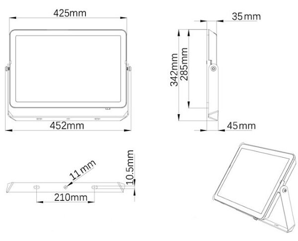 Philips - LED Екстериорен прожектор PROJECTLINE LED/200W/230V IP65 3000K
