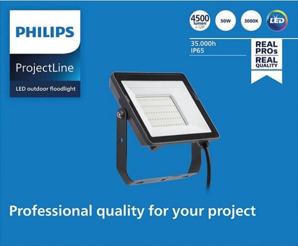 Philips - LED Екстериорен прожектор PROJECTLINE LED/50W/230V IP65 3000K