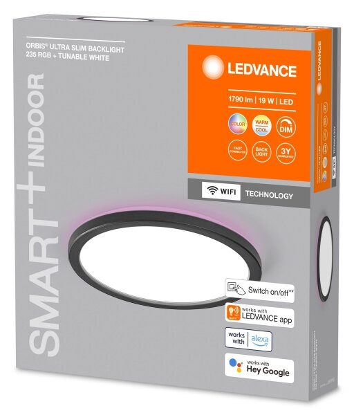 Ledvance - LED RGBW Димируем плафон SMART+ ORBIS LED/19W/230V Wi-Fi