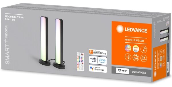 Ledvance - К-кт 2x LED RGBW Димируема настолна лампа MOOD LIGHT LED/4W/230V + д.у