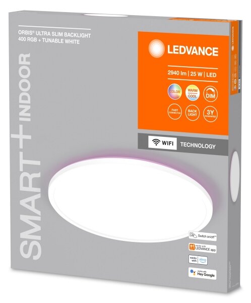 Ledvance - LED RGBW Димируем плафон SMART+ ORBIS LED/25W/230V Wi-Fi