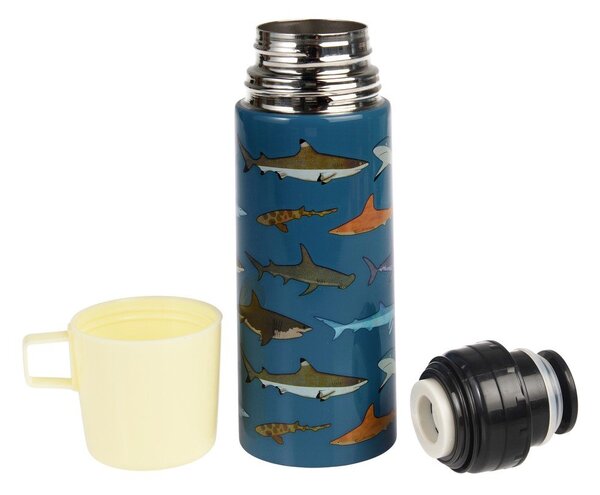 Син детски термос 350 ml Sharks – Rex London