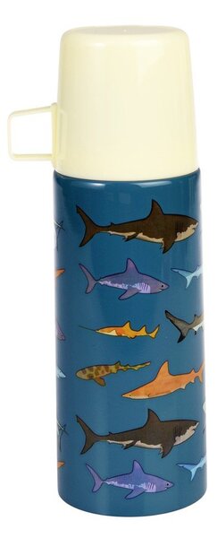 Син детски термос 350 ml Sharks – Rex London