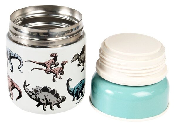Син/кремав детски термос за храна 280 ml Prehistoric Land – Rex London