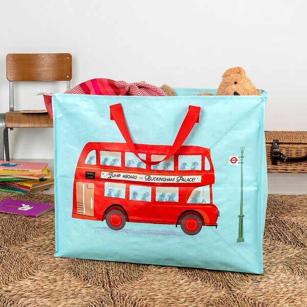 Кутия за съхранение на дрехи от рециклирана пластмаса 58x28x48 cm Routemaster Bus – Rex London