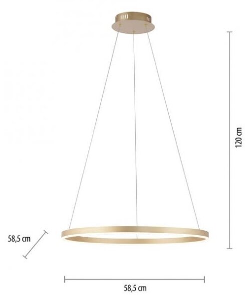 Leuchten Direkt 15394-60 - LED Димируем пендел RITUS LED/28W/230V