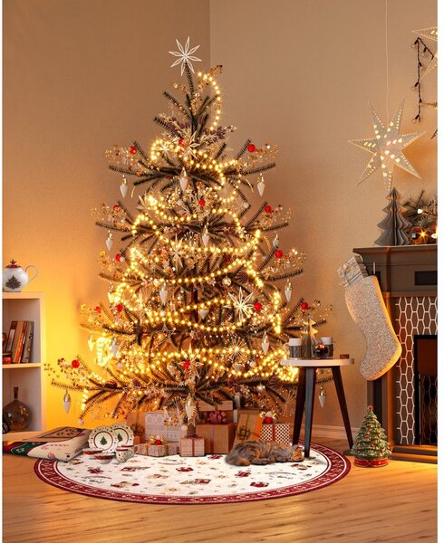 Червен кръгъл килим с коледен мотив със смес от памук ø 160 cm Toy's Delight Red Christmas – Villeroy&Boch