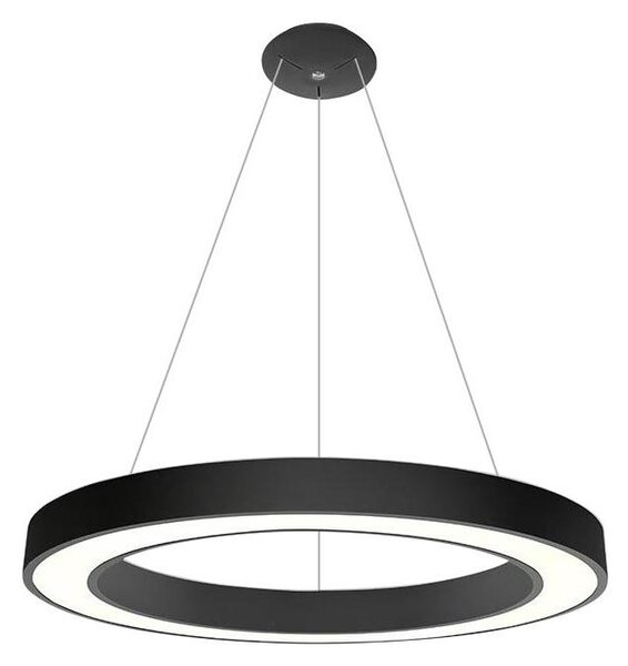 LED2 - LED Пендел SATURN LED/80W/230V 3000K Ø 80 см черен