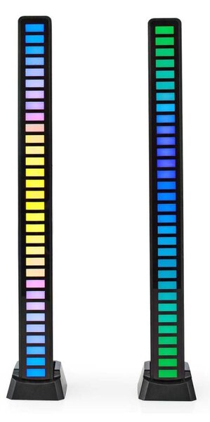 Nedis GALDP110BK - К-кт 2бр. LED RGB акумулаторни настолни лампи LED/250 mAh
