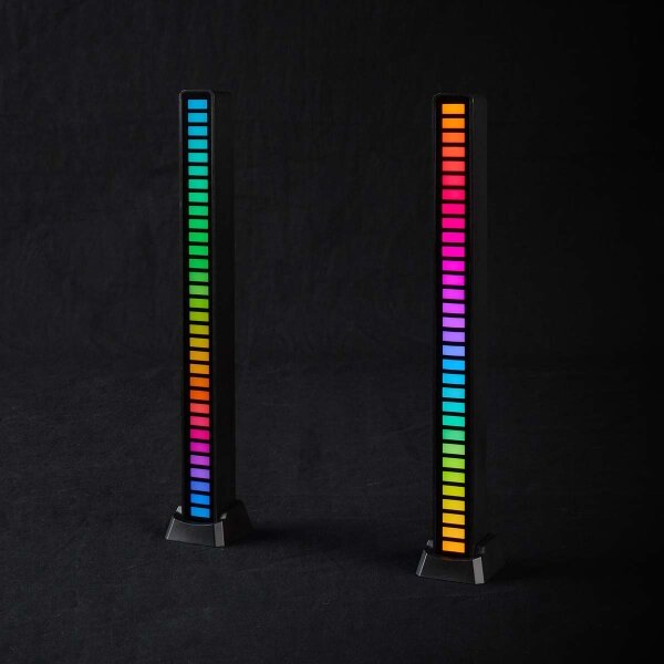 Nedis GALDP110BK - К-кт 2бр. LED RGB акумулаторни настолни лампи LED/250 mAh