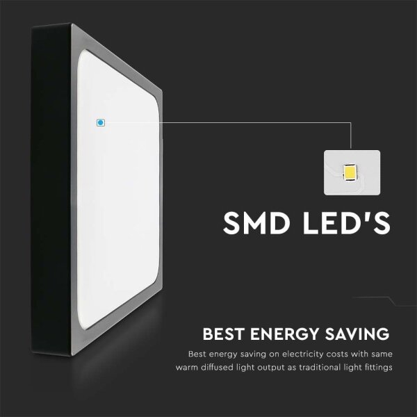 LED Плафон за баня LED/30W/230V 4000K IP44 черен