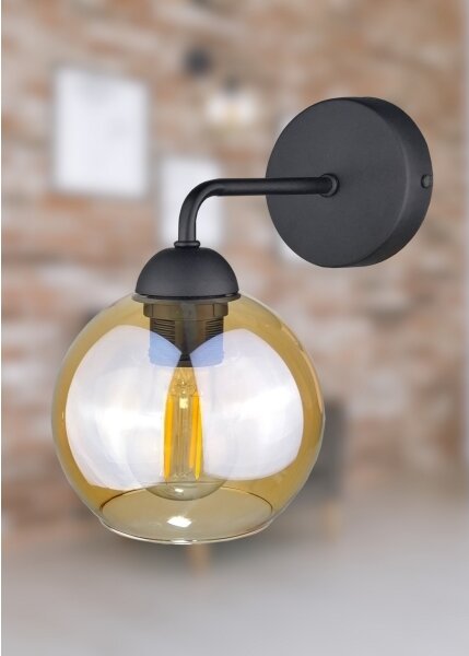 Аплик MELLE BLACK 1xE27/60W/230V