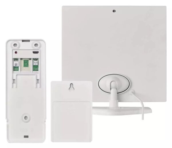 Безжичен видеозвънец със соларен панел GoSmart 4400 mAh 3xAA IP44 Wi-Fi Tuya