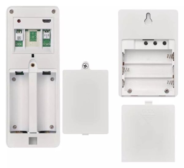 Безжичен видеозвънец със соларен панел GoSmart 4400 mAh 3xAA IP44 Wi-Fi Tuya