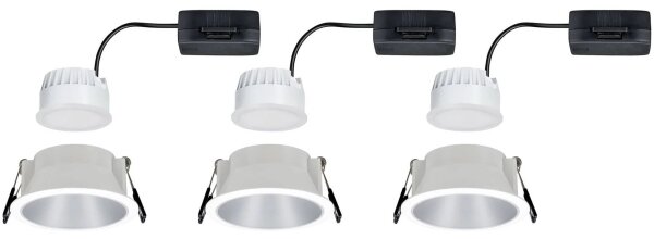 Paulmann 93410 - К-кт 3бр.LED/6,5W IP44 димируеми лампи за баня COLE 230V