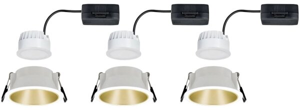 Paulmann 93406 - К-кт 3бр.LED/6,5W IP44 димируеми лампи за баня COLE 230V