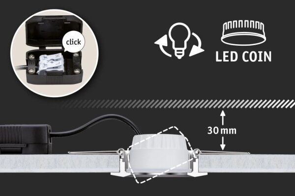 Paulmann 93383 - К-кт 3xLED/6W IP44 Димируема лампа за баня GIL 230V