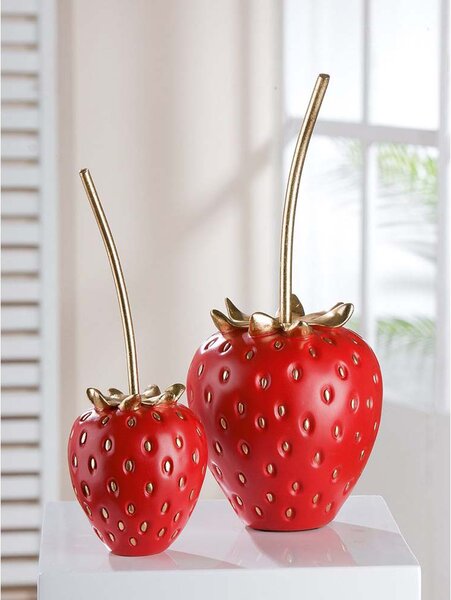 STRAWBERRY FRUTILLA СТАТУЕТКА ЧЕРВЕНА ЯГОДА 28.5 СМ