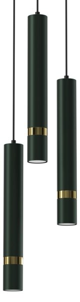 Brilagi - Пендел POKER 3xGU10/25W/230V зелен