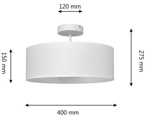 Полилей ALBA 3xE27/60W/230V бял