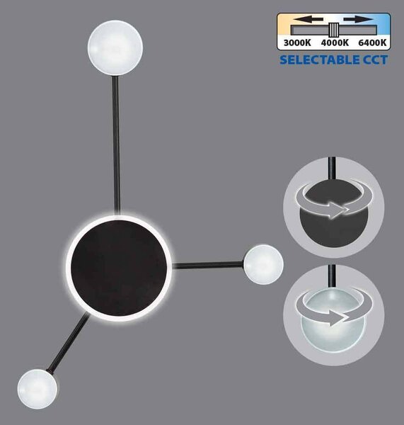 LED ДЕКОРАТИВНО ОСВЕТИТЕЛНО ТЯЛО 19W 3000-4000-6400K 810LM