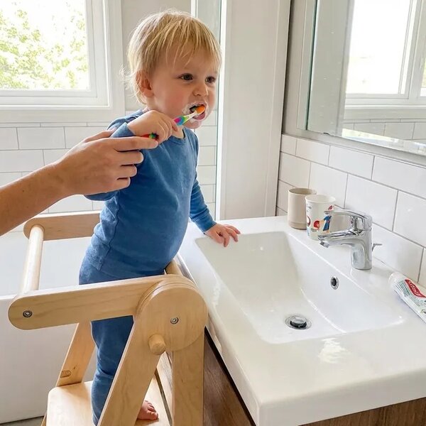 Babytower™ Дървена регулируема учебна кула