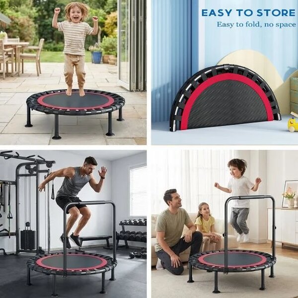 Bouncepro™ сгъваем батут с регулираща се облегалка