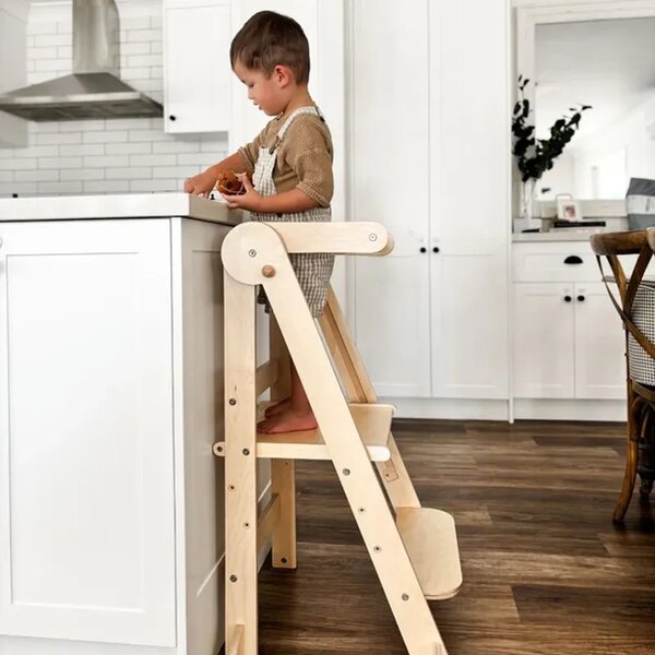 Babytower™ Дървена регулируема учебна кула