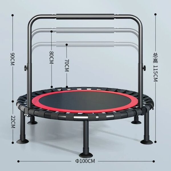 Bouncepro™ сгъваем батут с регулираща се облегалка