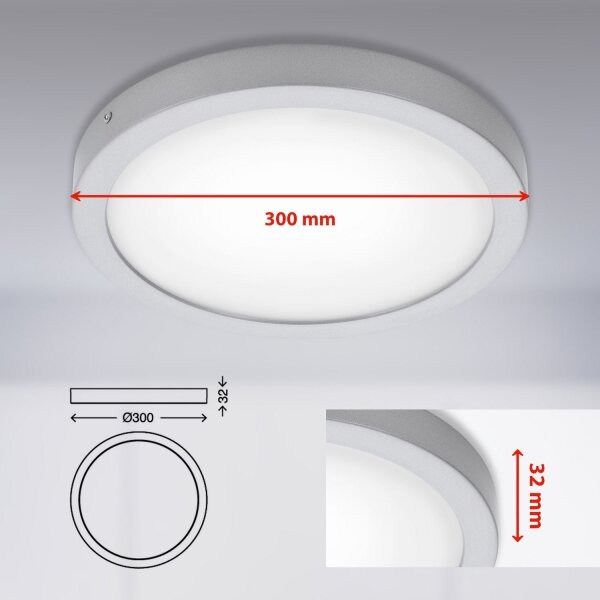 Briloner 7141-414 - LED Плафон FIRE LED/21W/230V 4000K