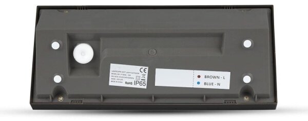 LED Екстериорен аплик LED/12W/230V 6400K IP65 черен