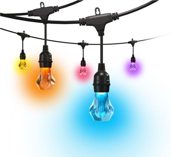 Nanoleaf NF084E00-20SLO- LED RGBWIC Разширителен гирлянд 20xLED 15m Wi-Fi IP65