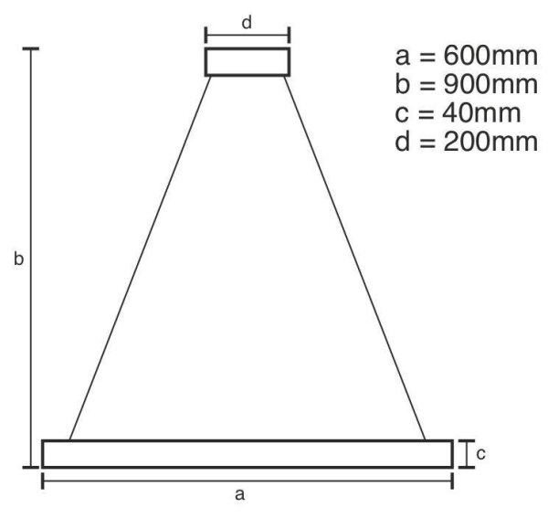 LED Димируем пендел LED/42W/230V 3000-6500K + дистанционно управление