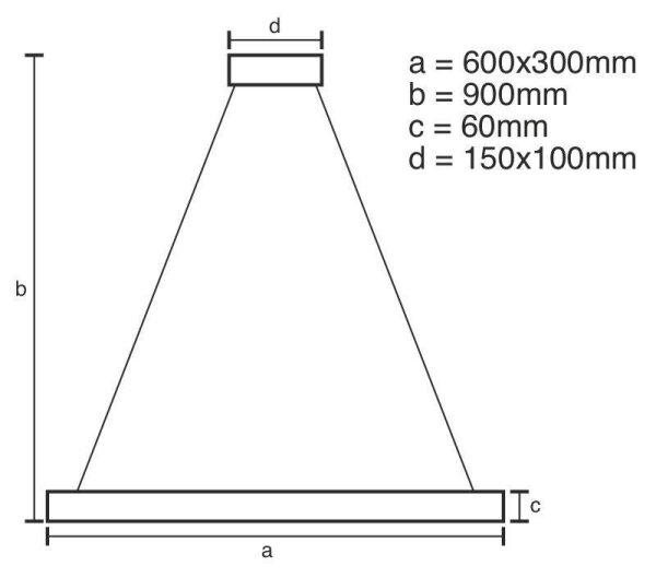 LED Димируем пендел LED/80W/230V 3000-6500K + дистанционно управление