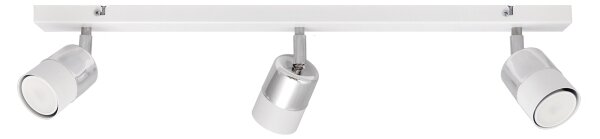 LED Спот TUBSSON 3xGU10/4,8W/230V бял/лъскав хром