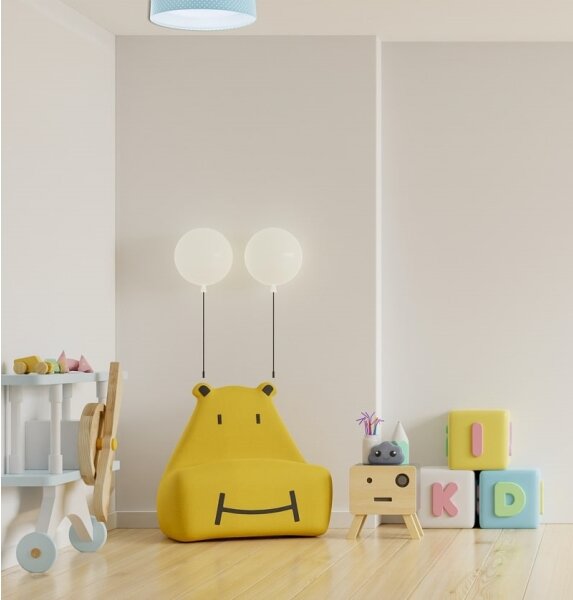 LED Плафониера GALAXY KIDS LED/24W/230V точки тюркоаз/бяла