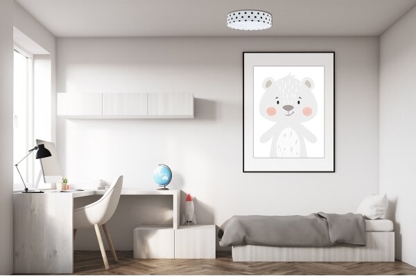 LED Плафониера GALAXY KIDS LED/24W/230V точки бяла/черна