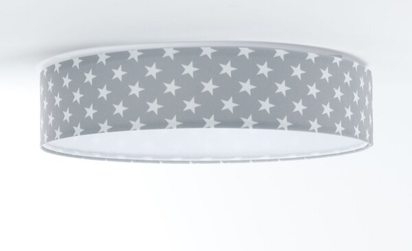 LED Димируем плафон GALAXY KIDS LED/24W/230V звезди сив/бял + д.у