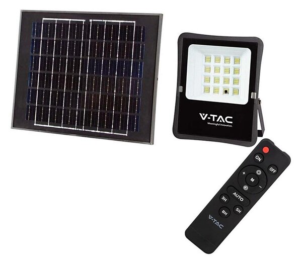 LED външен соларен прожектор 12W, 3,2V, 4000K, IP65