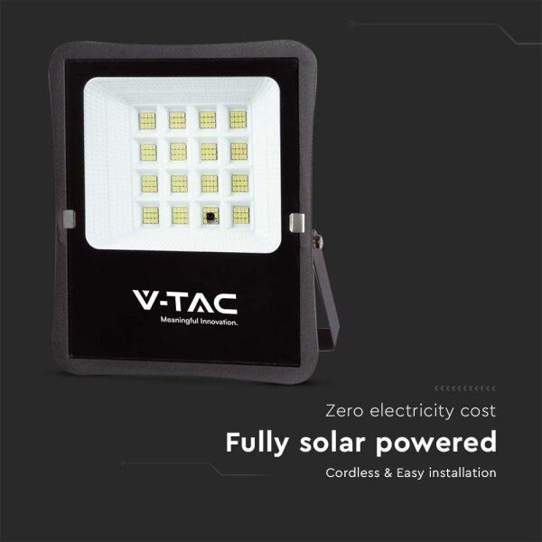 LED външен соларен прожектор 12W, 3,2V, 4000K, IP65