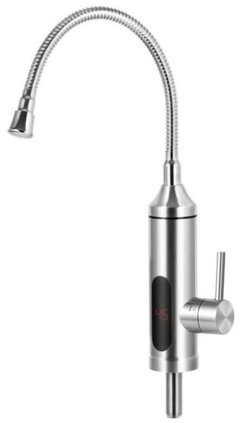 Нагревател за вода Voltz V57100EW, вертикален, 3300W, гъвкав чучур, до 60C, инокс