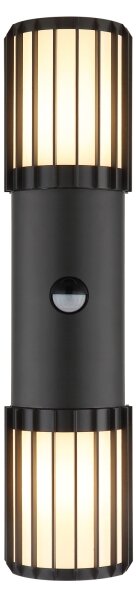 Globo 32160-2S - Външен стенен осветител с датчик MERVIN 2xE27/15W/230V IP54